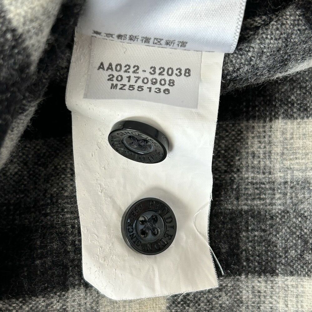 Pendleton Wool Original Board Shirt Mens XXL Black Gray 1958 Plaid Chest Pockets - Picture 15 of 16